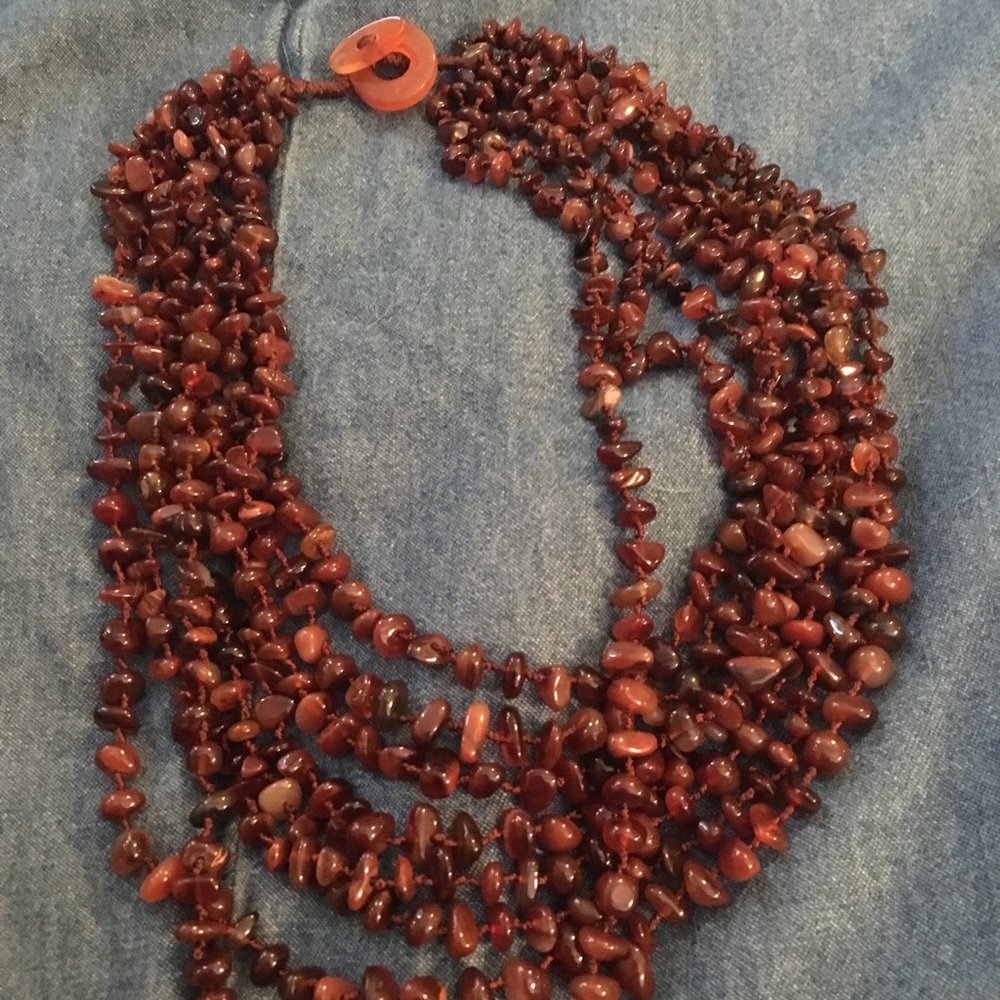 Mine Finds by Jay King 8 Strand Carnelian Necklace